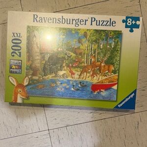 Ravensburger Puzzle with Forest and Lake Scene - Green and Blue